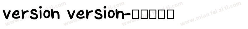 version version字体转换